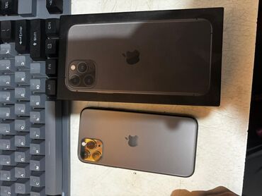 бэушный компьютер: IPhone 11 Pro, Б/у, 64 ГБ, Space Gray, Чехол, Коробка, 73 %