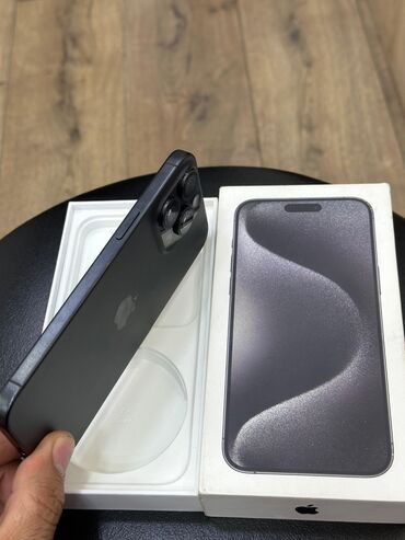 xr ikinci el: IPhone 15 Pro Max, 256 GB, Black Titanium, Face ID