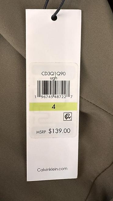 комбинезон женская: Женский комбинезон Calvin Klein - Цвет: хаки (оливковый) - Размер по — 3
