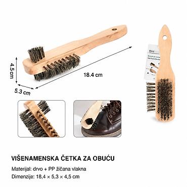 KMT četka za cipele 3213500 Višenamenska četka za obuću sa praktičnom