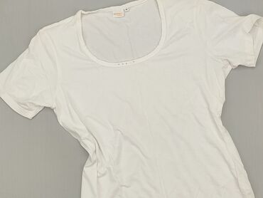 białe t shirty v neck: T-shirt damski, M