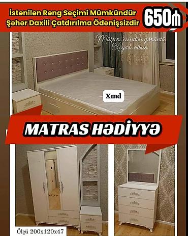 bazali yataq: Yataq otağı dəsti – klassik və zərif dizayn Dəst tərkibi: - Yataq — 1