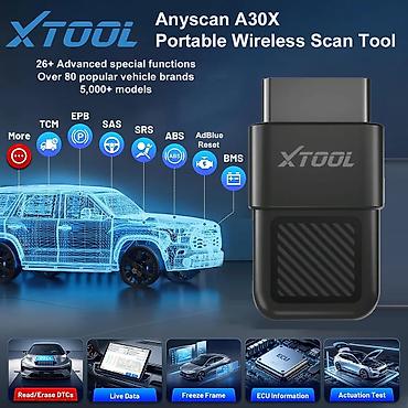 Alati za automobile: NOVO- XTOOL Anyscan A30X Bluetooth OBD2 26+ reseta Anyscan A30X auto — 6