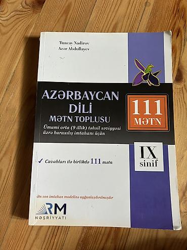 Другое: 9 cu sinif mətn toplusu yenidir . heç işlənməyib. Qiyməti 9 azn — 1