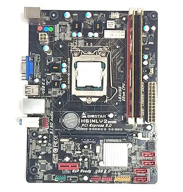 платы: Материнская плата для ПК, Б/у, Biostar, LGA1155, Micro-ATX — 1