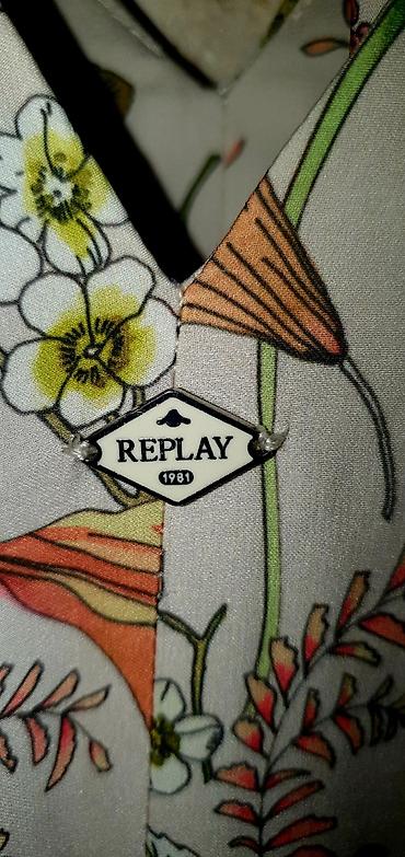 karirano: Replay ženska haljina s floralnim printom - Brend: Replay (metalni — 3