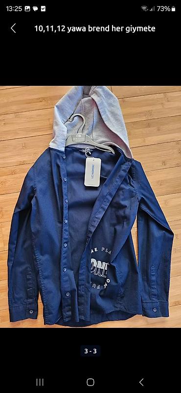 Uşaqlar üçün digər geyimlər: Uşaq geyimləri seti - Qışlıq kapuşonlu jaket: boz-yaşıl-qara rəng — 24