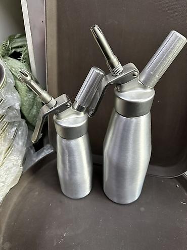 Кондитерский инвентарь: Сифон для взбитых сливок/пен и соусов - Материал корпуса: нержавеющая — 27