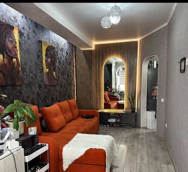 сдаю квартиру рынок аламедин: 1 комната, 38 м², Элитка, 7 этаж, Дизайнерский ремонт