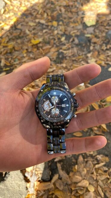 fossil часы: Мужские наручные часы Curren с металлическим браслетом (цвет: черный с at lalafo.kg fossil часы: Мужские наручные часы Curren с металлическим браслетом (цвет: черный с