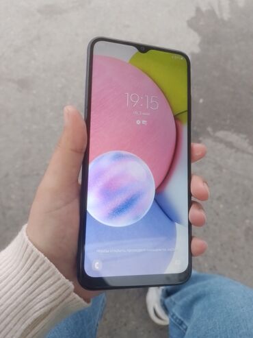 Samsung: Samsung Galaxy A03s, 32 GB, rəng - Göy, Barmaq izi, İki sim kartlı