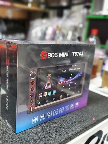 red mini a8 android: BOS-MINI T8703 — автомобильная мультимедийная магнитола с сенсорным — 1