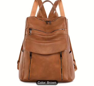 Fashion backpacks: Material: Faux leather