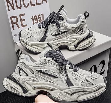 sneakers: Мужские кроссовки, 38, 38.5, Balenciaga, Новый, цвет - Серый — 2