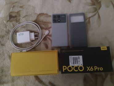 ikinci telefonlar: Poco X6 Pro 5G, 512 GB, rəng - Boz, Sensor, Barmaq izi, Face ID