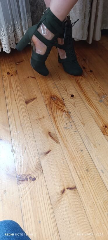 Çəkmələr: Çəkmə, Ölçü: 39, rəng - Yaşıl, İşlənmiş — 11