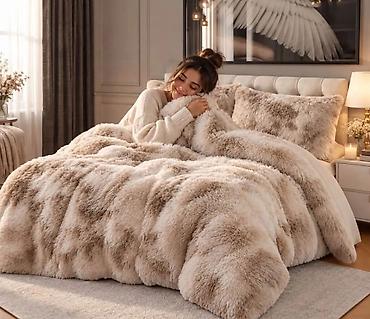 Bed sheets: Luksuzni set posteljine od veštačkog krzna – ekstra mekano i toplo - — 2