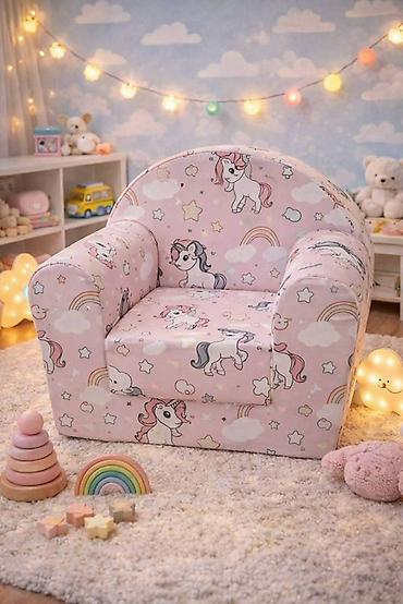 Foteljice: Mala fotelja 🪑 Dimenzije: 55×45 cm ✨ Sedeći deo: 30×30 cm 🛏️ — 2