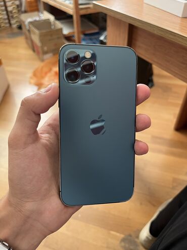 Apple iPhone: IPhone 12 Pro, 128 GB, Pacific Blue, Face ID