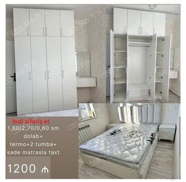 Masa və oturacaq dəstləri: Yataq mebel dəsti