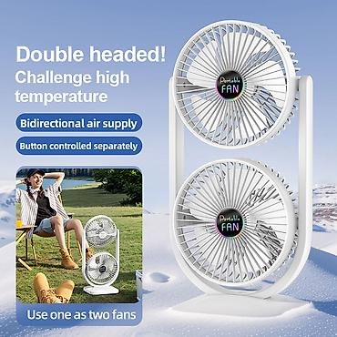 Masaüstü 2 Başlı Sərinkeş Double Coolness Dual Fan . ❄️ Sərinlik artıq lalafo.az -da Masaüstü 2 Başlı Sərinkeş Double Coolness Dual Fan . ❄️ Sərinlik artıq