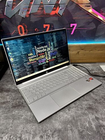 компьютер hp: Ноутбук, HP, 8 ГБ ОЗУ, AMD Ryzen 7, 15.6 ", Для работы, учебы, память HDD + SSD