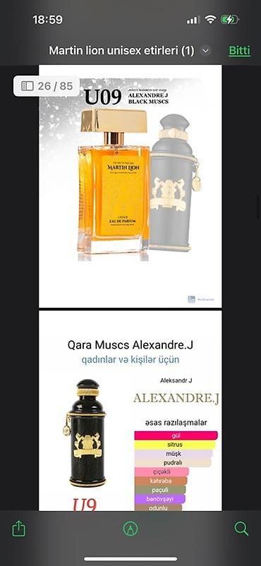 Ətriyyat: Martin Lion unisex ətirləri - müxtəlif ətirlər təklif edir. Hər bir — 5