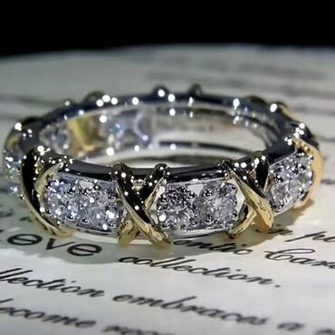 кольцо свадебное: Колечко (бижутерия ) 16 размера, красоту и блеск камней можно увидеть