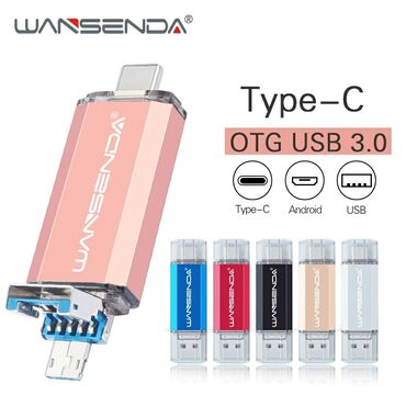 Другие аксессуары для компьютеров и ноутбуков: USB flash drive USB 3.0 & Type-c & Micro usb 32