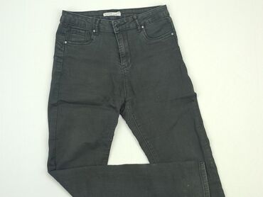 spódnice jeansowe czarne plus size: Jeansy, L, stan - Dobry