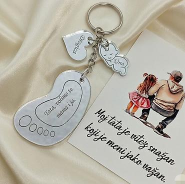 borosane beograd: Personalizovani privezak za ključeve – poruke za tatu - Materijal — 2