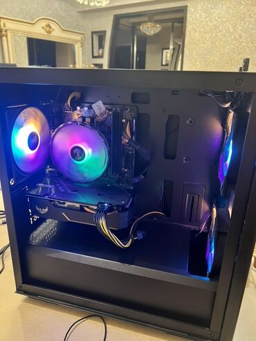 Masaüstü kompüterlər və iş stansiyaları: Gaming masaüstü PC – kompakt kasa və ARGB işıqlanma ilə 🔹 Prosesor