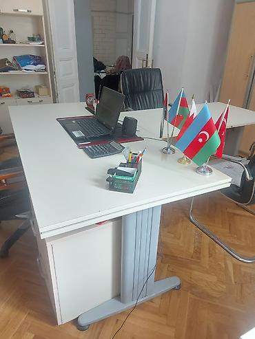 set mebel: Ofis iş masası – geniş iş səthi və ikili tumbalı Müdür masası uzunu — 2