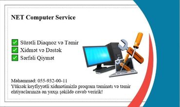 evdə tərcümə işi: NET Computer Service 🌟 Kompüteriniz yavaş işləyir? Virus düşdü? Yoxsa