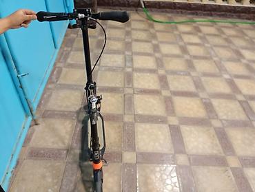 scooter samokatlar: Şəhər içi rahat hərəkət üçün yığcam skuter - Mexaniki (ayaqla — 2