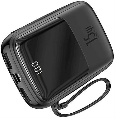 cabel: Baseus Qpow Digital Display 10000mAh 15W Type‑C Kabelli Power Bank — 1