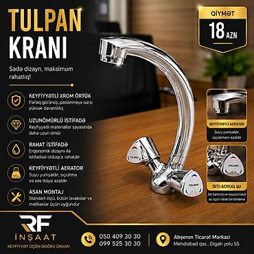 rakovinalar: Tulpan kranı – sadə dizayn, maksimum rahatlıq - Keyfiyyətli xrom — 1
