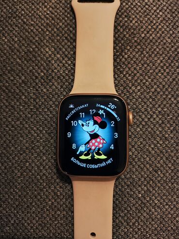 qol hilesi: Apple Watch 4 series 44 mm. İşlənmişdir. Qutusu var. Battery health 93