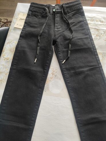 джинсы 29: Школьная форма, цвет - Черный, Новый