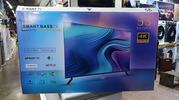 Холодильники: Телевизоры Samsung Android 13 c голосовым управлением, 55 дюймовый 130