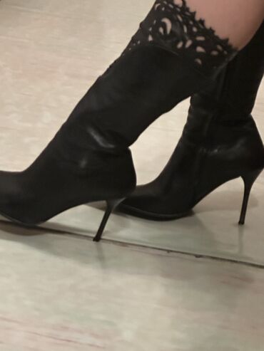 Çəkmələr: Çəkmə, Ölçü: 38, rəng - Qəhvəyi, İşlənmiş — 5