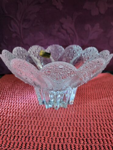 Ostalo posuđe: Bombonijera nova kristal,led kristal Nemacka iz 80ih. Bombonijera — 2