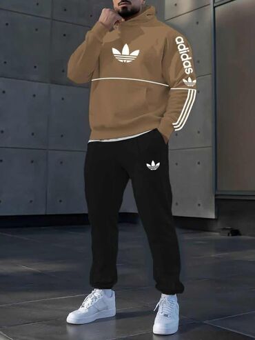 Trenerke: Komplet, L (EU 52), M (EU 50), XL (EU 54), Adidas Originals, bоја - Crna, Pamuk — 8