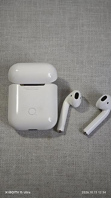 ipod mini: Беспроводные наушники-вкладыши, Apple, AirPods 2, Б/у — 1