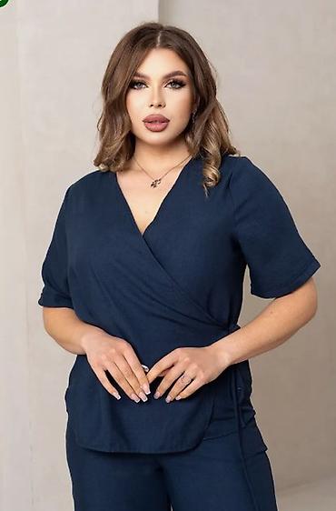 Повседневные платья: Повседневное платье, Made in KG, Осень-весна, Длинная модель, На запах, Все размеры — 2