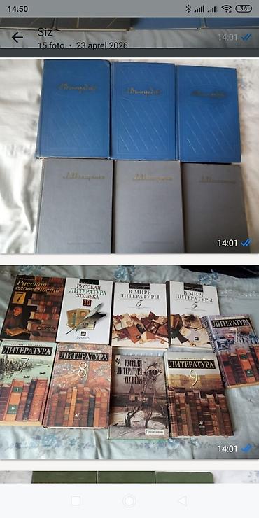 Школьные учебники: Rus klassikləri üzrə toplu kitab dəstləri Tərkib: - M. A. Aldanov – 8 — 7