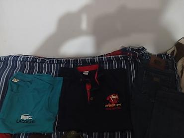 lacoste canta: Tek tekde satilir 10 yaxin geyimdi 8-10yasa uygun.hamisi birlikde 50m — 6