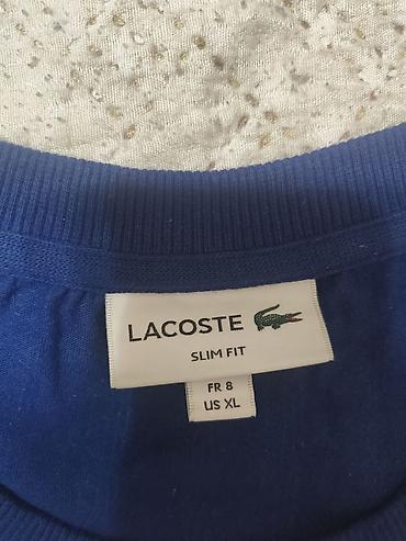 светло голубые: Мужская футболка, XL, Lacoste, Новый, цвет - Синий — 2