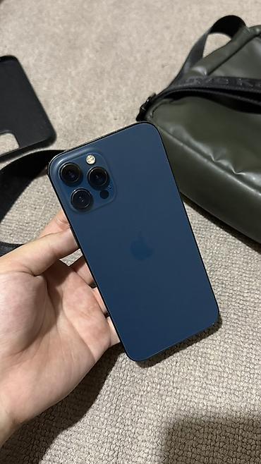 iphone 15 mini: IPhone 12 Pro Max, Б/у, 256 ГБ, Pacific Blue, Чехол, 83 % — 1