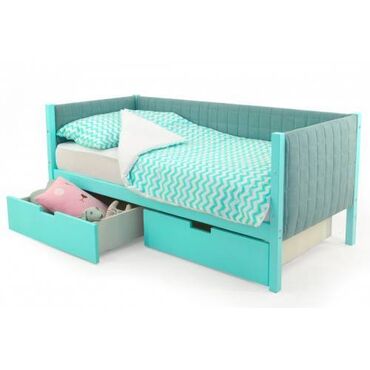 детская кроватка с мягкими бортиками: Односпальная кровать, Новый